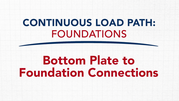 Bottom Plate to Foundation Connections video