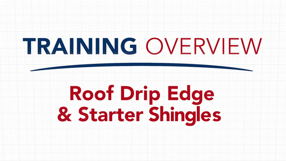 Roof Drip Edge and Starter Shingles video