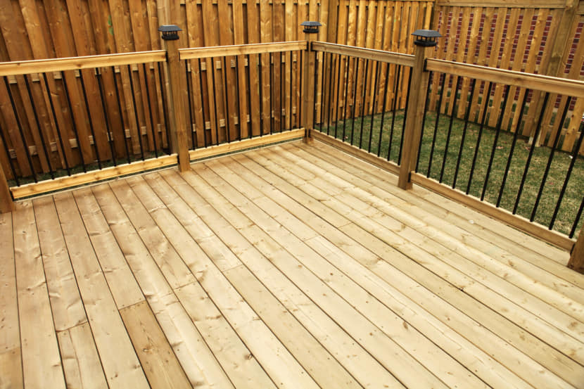 Wood decks and deck materials